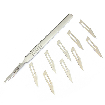 High Quality Sterile Stainless Steel Type Sharp #10 Carbon Steel Scalpel Blade For Surgical With Replaced Blades