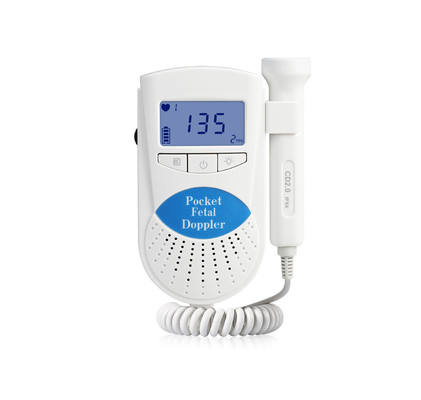 Monitoring Fetal Heart Rate Wholesale Price Pocket Fetal Doppler With Backlight LCD Baby Monitor Freeze Freeze