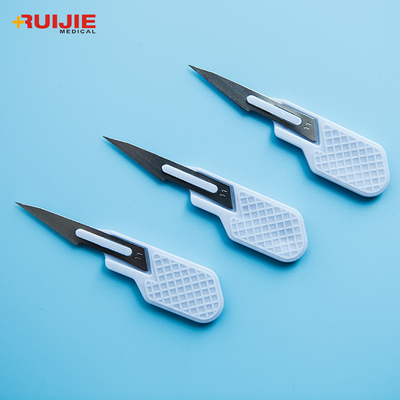Disposable Surgery Operation Scalpel Blades No. 10 With Appropriate Plastic Handle