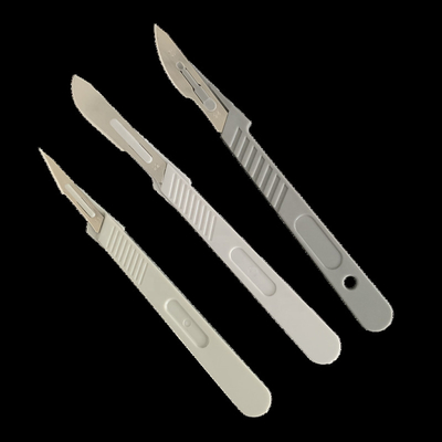 Sterile Disposable Medical Scalpel Handle Disposable Surgical Blades Plastic Surgical Blades