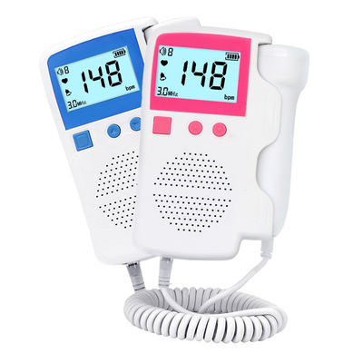 Fetal Heartbeat Rate Detector Ultrasound Baby Monitor Rate Monitor Fetus Voice Meter Doppler Home Pregnant Baby Heart Doppler
