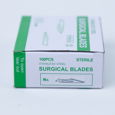Factory Supply Surgical Disposable Scalpel Protective Blades Surgical Size 15 20 Carbon Steel Medical Sterile Scalpel Surgical Blades